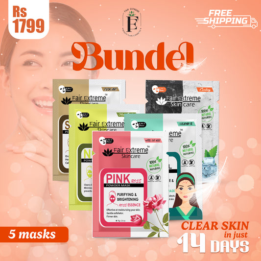 Bundle: 5 x Fair Extreme Powder Masks with Free Delivery - 11.11 Bundles