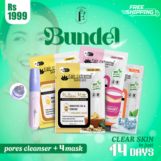 Bundle: Pores Cleansing Machine + 4 Fair Extreme Masks with Free Shipping