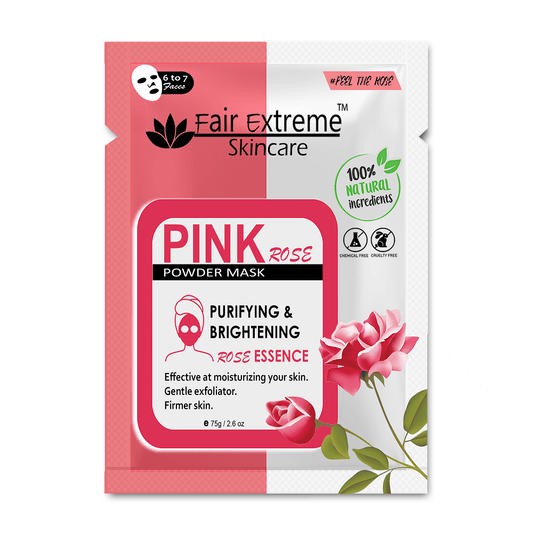 Fair Extreme Pink Rose Powder Mask 75g - Purifying & Bright Skin